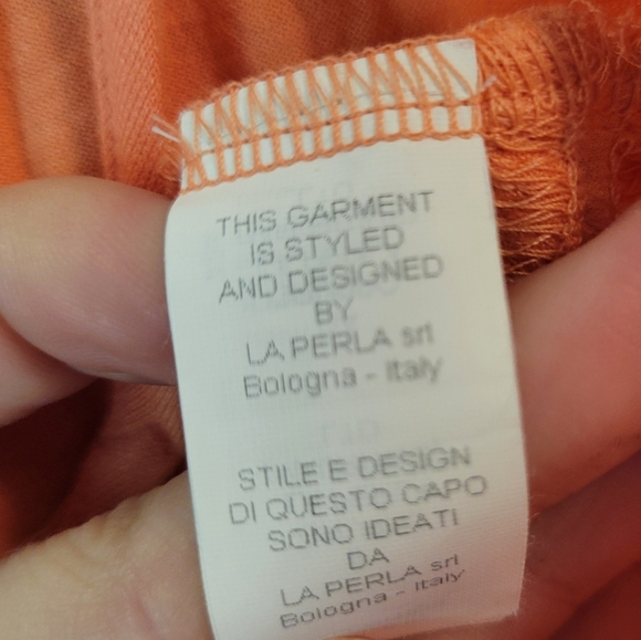 La Perla Joelle Peach Mini Slip Dress - Picture 6 of 8